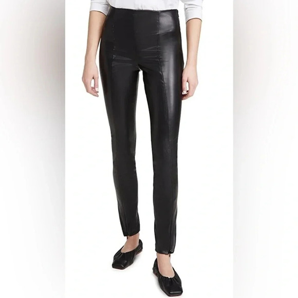 Good American Boss Faux Leather Pants - Picture 1 of 9